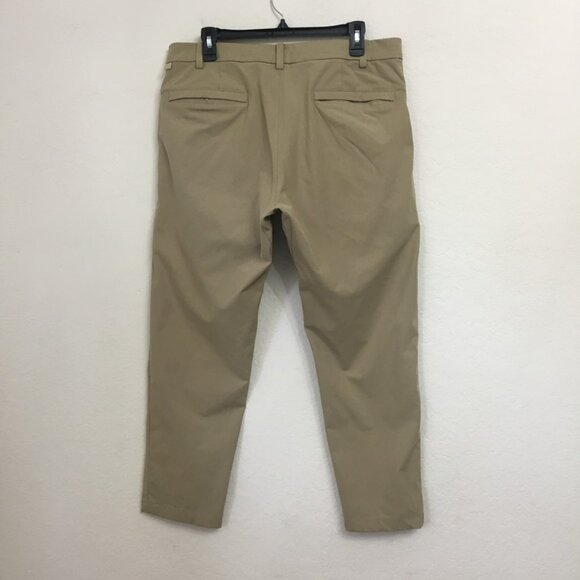 Lululemon Commission Pant Classic Mens Size 34 x 28 Stretch 5 Pockets Beige - Picture 9 of 15